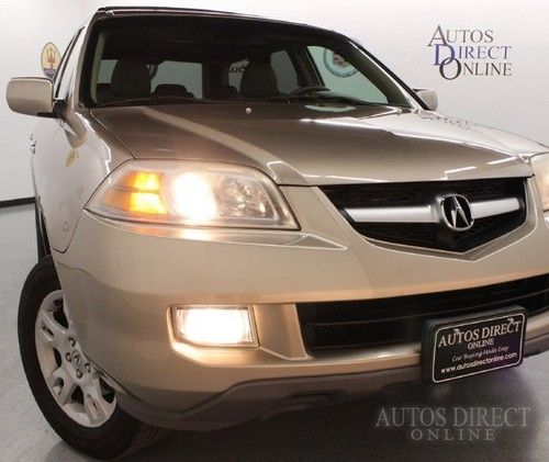 We finance 2005 acura mdx touring 4wd 7pass clean carfax mroof htdsts 6cd