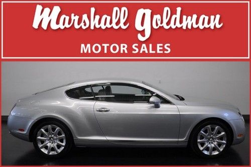2006 bentley continental gt coupe moonbeam silver portland leather 20,700 miles