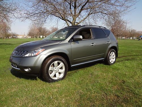 2006 nissan murano sl awd_56k_navi_moon_back-up cmra_htd seats_bose_no reserve