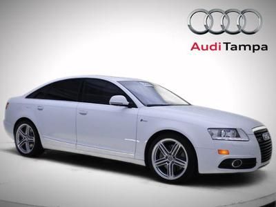 11 a6 white black certified 3.0l bluetooth sunroof awd 4-wheel abs 6-speed a/t