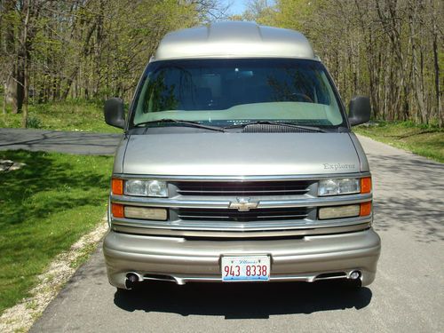 2001 chevy hightop conversion van low mileage leather loaded