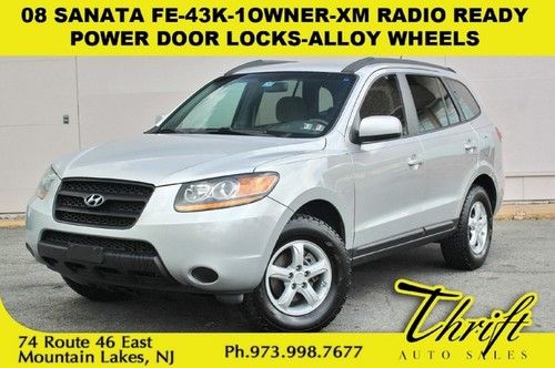 08 sanata fe-43k-1owner-xm radio ready-power door locks-alloy wheels