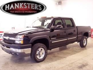 2004 black chevrolet silverado 2500hd crew cab short bed ls 6.0l automatic!