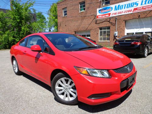 2012 honda civic ex-l leather navi sunroof only 4k miles clean eco abs a/c 11 12