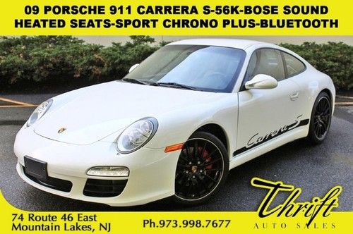 09 porsche 911 carrera s-56k-bose sound-heated seats-sport chrono plus-bluetooth