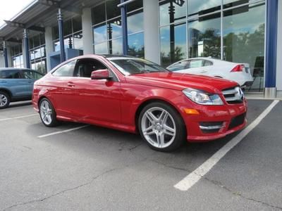 Factory certified! 2013 mercedes-benz c250 coupe panoramasunroof/amg alloywheels