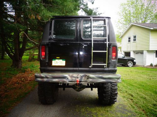 1988 e 150 econoline NR 4x4 monster van truck 460BB on F350 chassy Lifted 21