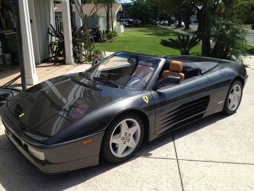 Ferrari 348 spyder convertable  canna di fucile metalizato  1995 gun metal gray