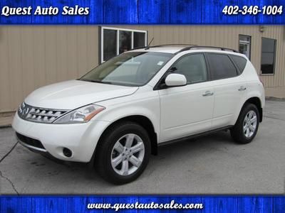 2006 murano s awd pearl white/tan convenience group carfax we finance/ship