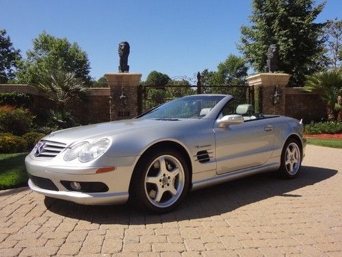 04 mercedes benz sl55 amg*supercharged*navigation* convertible*bose sound*