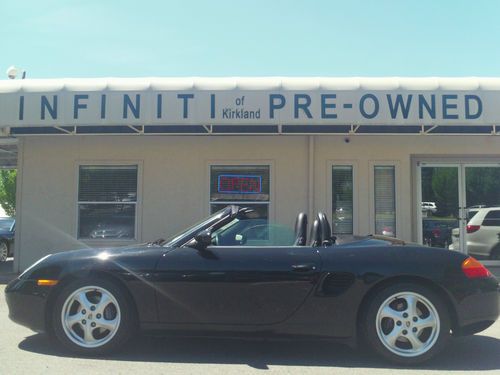 2000 porsche boxster roadster **black/black, 48000 miles**