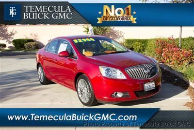 Buick verano leather group low miles 4 dr sedan automatic gasoline 2.4l 4-cyl si