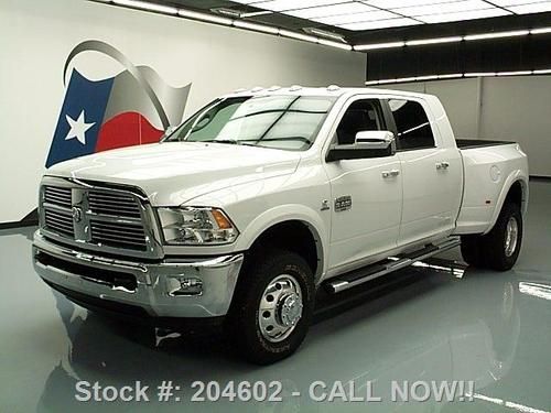 2012 ram 3500 laramie longhorn mega 4x4 diesel drw dvd! texas direct auto