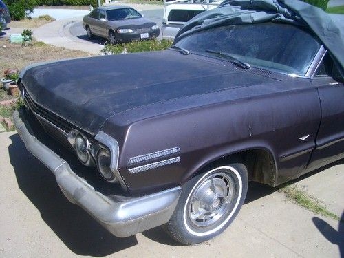 1963 chevrolet impala 4 door hardtop runs complete