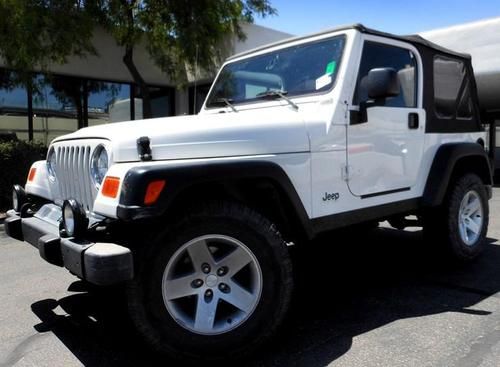 2004 jeep wrangler 4wd - 6 cyl, soft top 4x4