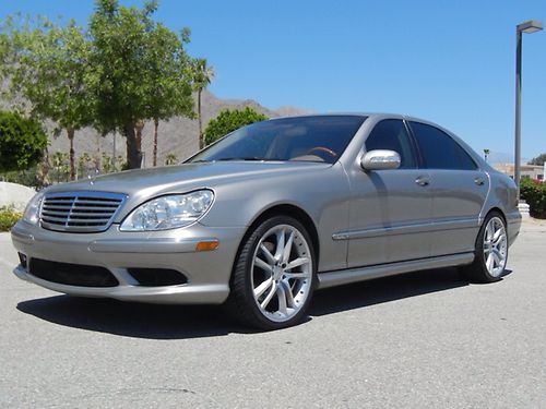 2004 mercedes benz s600 v12 5.5l bi turbo 79200 mi desert silver clean carfax