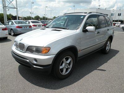 2001 bmw x5 3.0i silver/gray clean carfax  high miles/low $$$  *florida