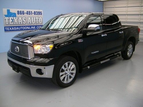 We finance!!!  2011 toyota tundra crewmax platinum 4x4 flex fuel roof nav 1 own