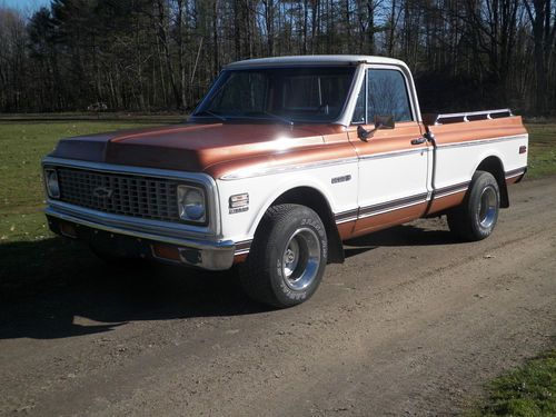 1972 chevy c10 cheyenne short box fleetside 350/350, no reserve