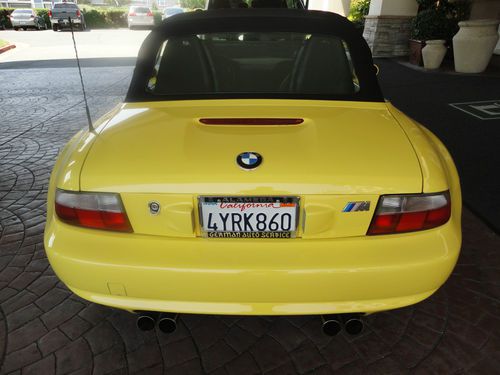 Bmw 1999 m roadster dakar yellow 2 calif owners, collector quality orig. example