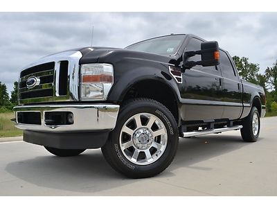 2008 ford f-250 crew cab lariat fx4 diesel 20" wheels clean!!