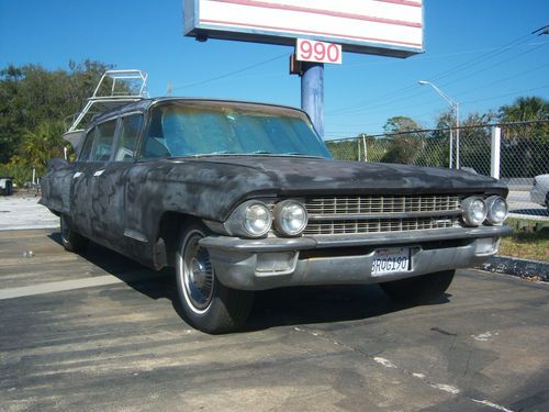 1962 cadillac commercial chassis base limousine 4-door 6.4l