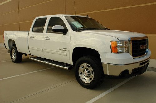 09 gmc sierra 3500hd slt crew cab diesel long bed 4wd  heatseat 1owner  mintcond