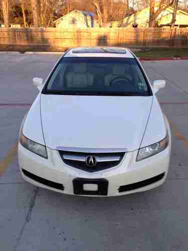 2005 Acura TL  Fully Loaded Sedan 4-Door 3.2L White LOW RESERVE, image 2