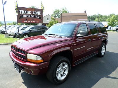 No reserve 2001 dodge durango 5.9 r/t oversized rims 3rd row seat leather/suede