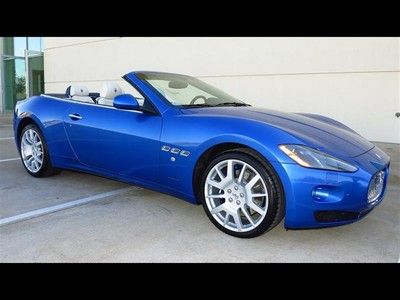 2013 masarati gran turismo convertible blue brake calipers black soft top