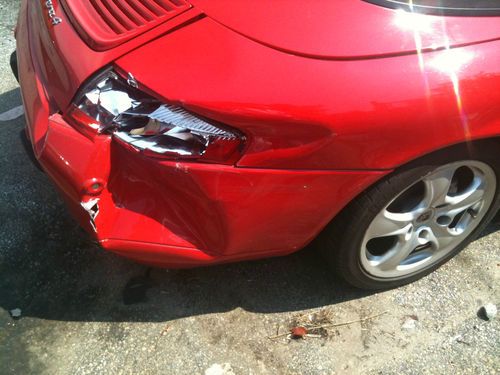 Wrecked 2000 Porsche 911 (996) C-4 Cabriolet, US $9,500.00, image 2