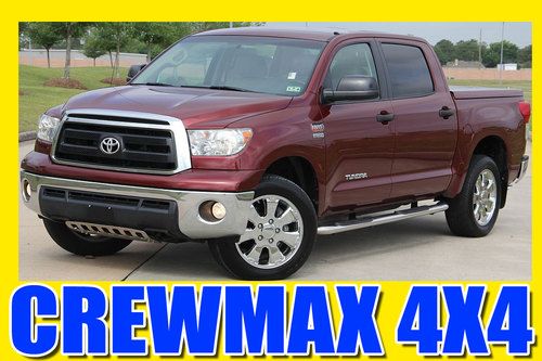 2010 toyota tundra 5.7l v8,crew max, 4x4,flexfuel,one tx owner,tonneau cover