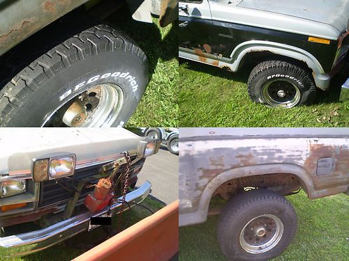 7 FOOT WESTERN WORKING SNOW PLOW w/ 1984 FULL SIZE BLACK BRONCO TRUCK MANUAL 84, US $1,999.99, image 6