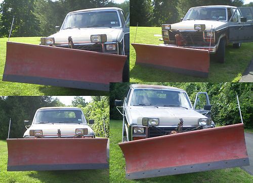 7 FOOT WESTERN WORKING SNOW PLOW w/ 1984 FULL SIZE BLACK BRONCO TRUCK MANUAL 84, US $1,999.99, image 7