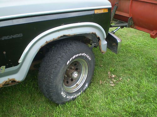 7 FOOT WESTERN WORKING SNOW PLOW w/ 1984 FULL SIZE BLACK BRONCO TRUCK MANUAL 84, US $1,999.99, image 21