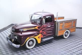 1949 ford f1 custom flathead v8 full restoration amazing driver promo truck?!