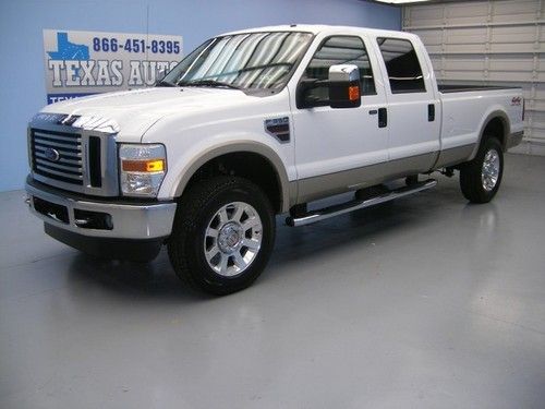 We finance!!!  2008 ford f-350 lariat 4x4 diesel long bed crew cab texas auto