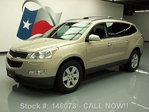 2009 chevy traverse awd lt 8 pass nav leather 26k miles texas direct auto