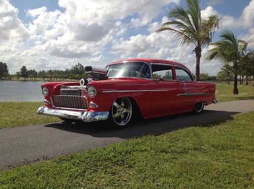 1955 chevy belair amazing show car