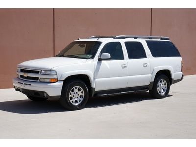05 chevy suburban z71 carfax cert bose 4 cap chairs leather heated sts clean!!!