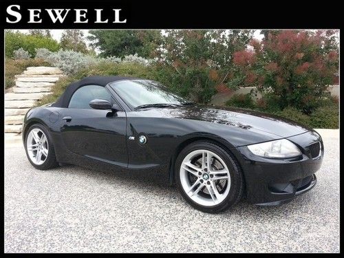 06 black bmw z4 m roadster power top convertable heated premium leather manual