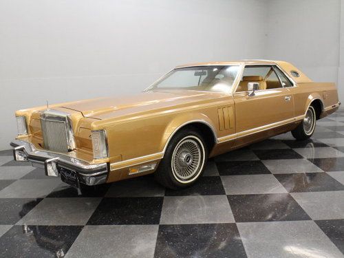 Lincoln mark v 1978 gold on gold 2 door coupe