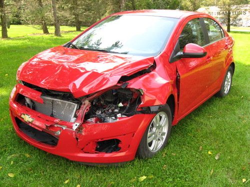 NO RESERVE REPAIRABLE WRECKED 2012 Chevrolet Sonic LT 4-Door 1.8L SALVAGE, image 23