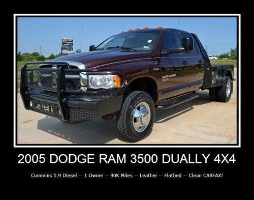 4x4 cummins 5.9 diesel -- 1 owner -- low miles -- leather -- clean carfax!