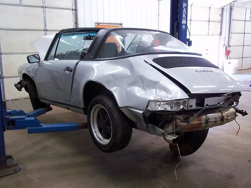 1988 porsche 911 targa parts repairable salvage project damaged wrecked