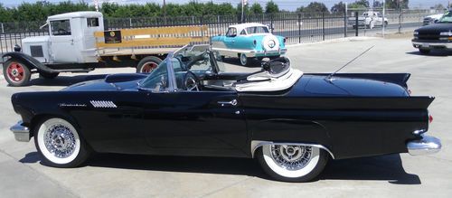 1957 ford thunderbird convertible-rare  d code!  auto-v8-power windows