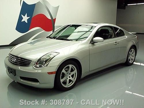2004 infiniti g35 sunroof htd leather spoiler 71k miles texas direct auto