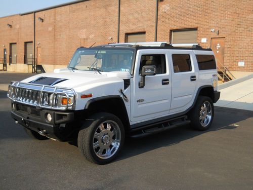 2003 hummer h2  sport utility 4-door 6.0l super charged 4x4 22'' chrome rims