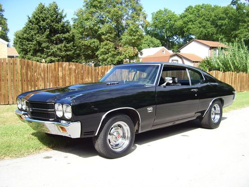 Tuxedo black/black interior 1970 chevelle supersport!