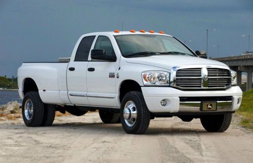 2007 dodge laramie 3500 crew cab 4x4 5.9 diesel leather banks six gun pacbrake!